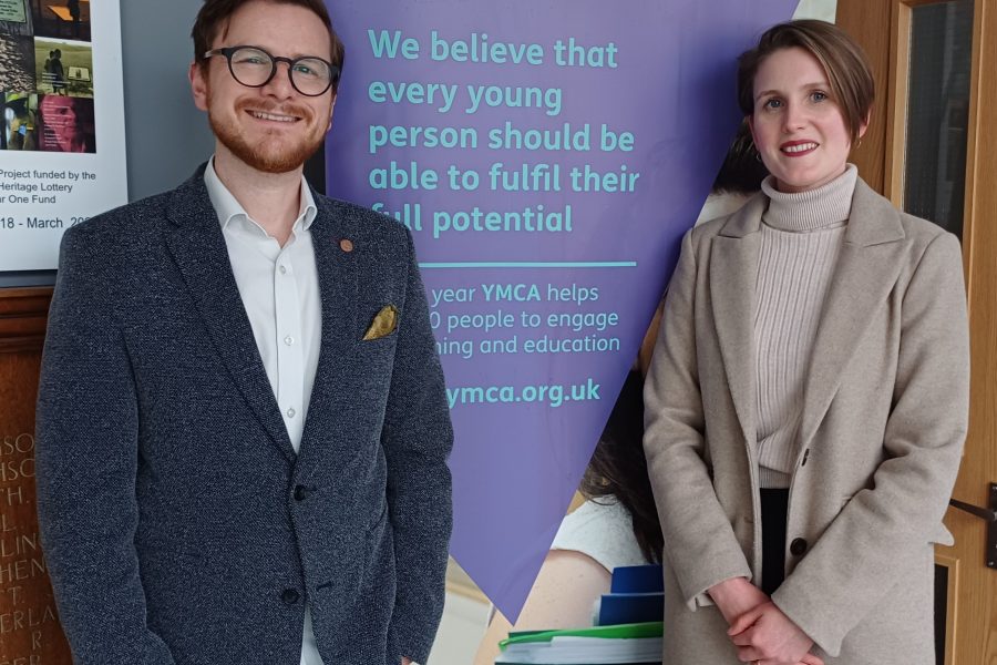 Neil Jackson (Chair of Trustees) and Charlotte Pearson (CEO) YMCA Newcastle