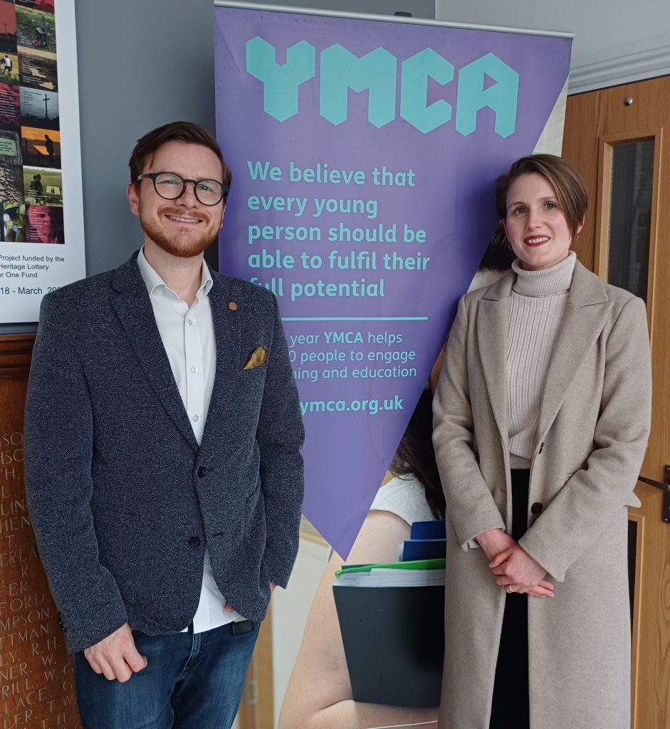 Neil Jackson (Chair of Trustees) and Charlotte Pearson (CEO) YMCA Newcastle